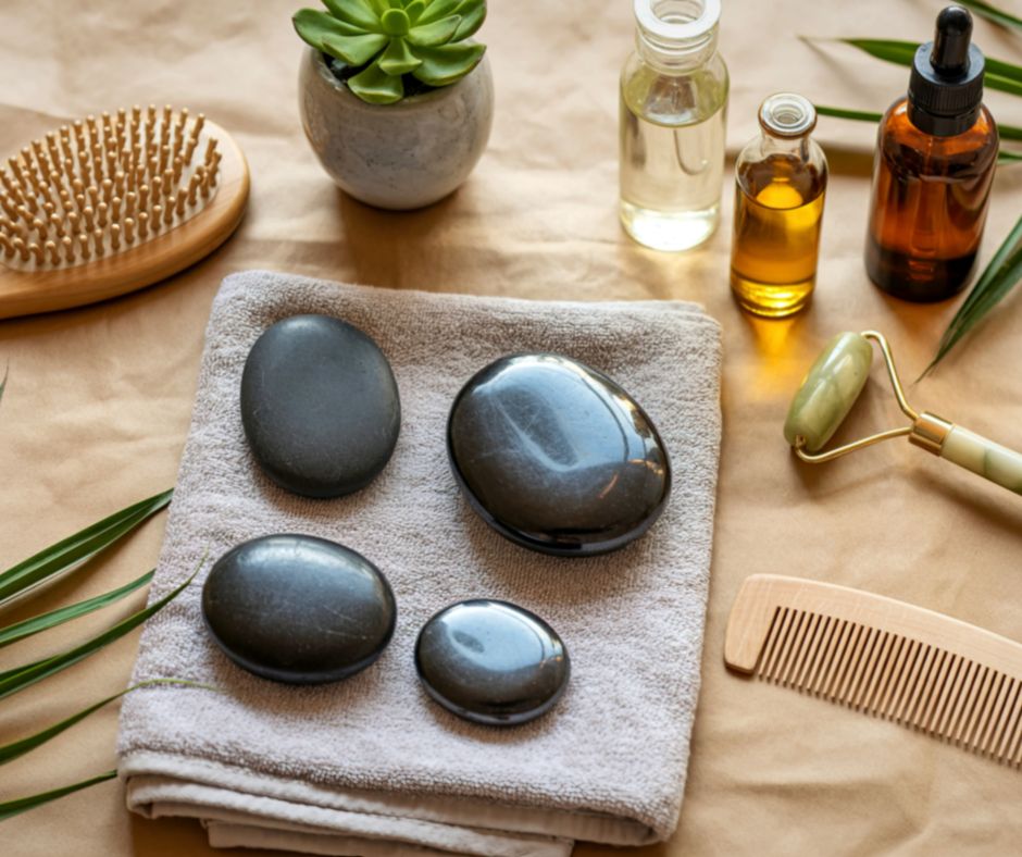 Masaje con piedras frías